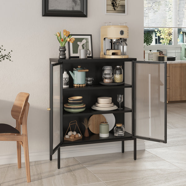 Vitrinen-Sideboard Vinterhavn [en.casa]