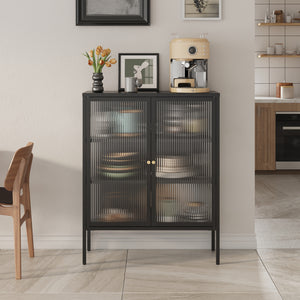 Vitrinen-Sideboard Vinterhavn [en.casa]