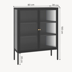 Vitrinen-Sideboard Vinterhavn [en.casa]