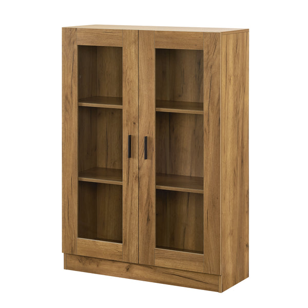 Vitrinenschrank Sorø 80x31x115cm in versch. Farben [en.casa]