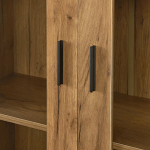 Vitrinenschrank Sorø 80x31x115cm in versch. Farben [en.casa]