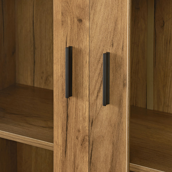 Vitrinenschrank Sorø 80x31x115cm in versch. Farben [en.casa]