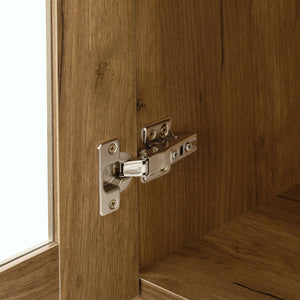 Vitrinenschrank Sorø 80x31x115cm in versch. Farben [en.casa]