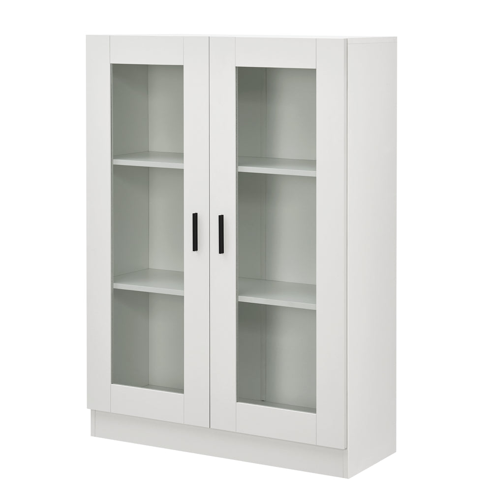 Vitrinenschrank Sorø 80x31x115cm in versch. Farben [en.casa] - premiumXL