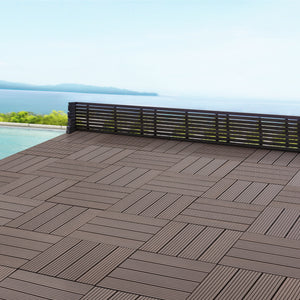 WPC Fliesen Schramberg 11er Set 1m² in versch. Farben [en.casa]