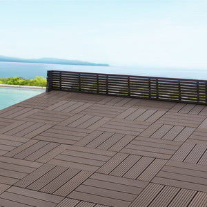 WPC Fliesen Schramberg 11er Set 1m² in versch. Farben [en.casa]