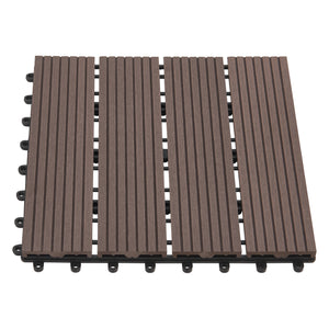 WPC Fliesen Schramberg 11er Set 1m² in versch. Farben [en.casa]
