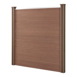 Gartenzaun Getafe WPC mit Pfosten versch. Farben neu.holz