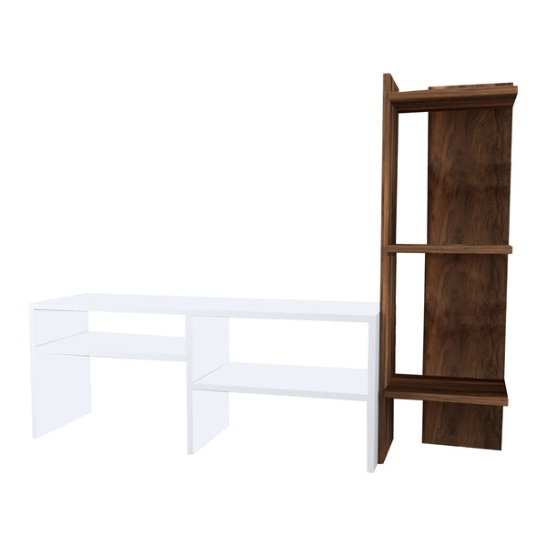 Fernsehtisch Jevnaker mit Regal [en.casa]