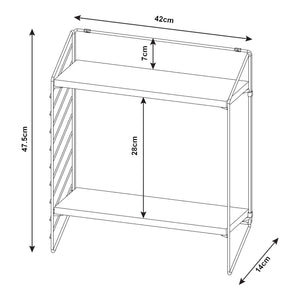 Wandregal Bømlo in versch. Farben [en.casa]