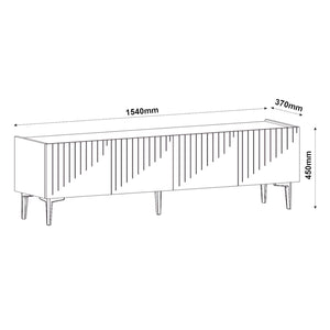 Fernsehtisch Oppdal 154x37x45cm [en.casa]