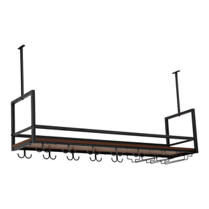 Weinregal mit Glashalterung Borejle [en.casa]