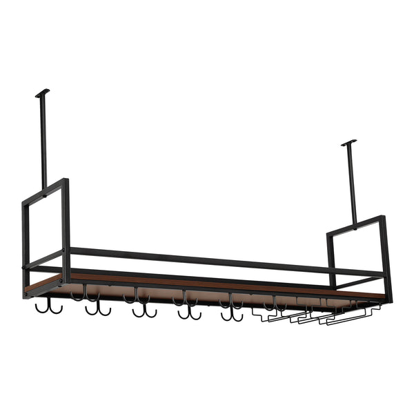 Weinregal mit Glashalterung Borejle [en.casa]