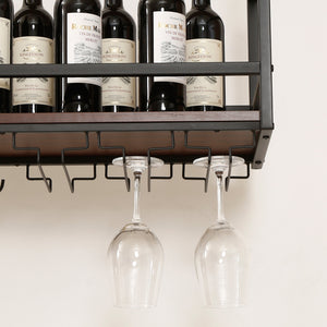 Weinregal mit Glashalterung Borejle [en.casa]