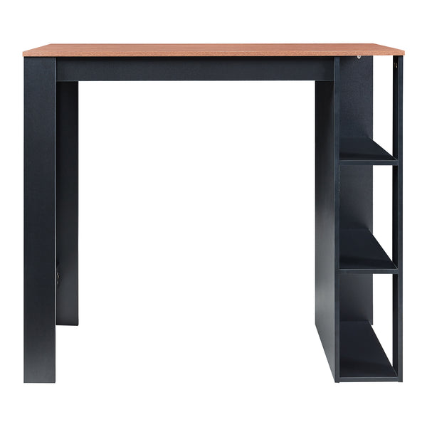 Bartisch Danderyd 120x60x106 cm mit 3 Ablagefächern [en.casa]