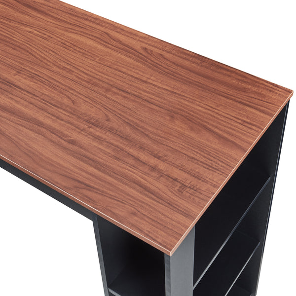 Bartisch Danderyd 120x60x106 cm mit 3 Ablagefächern [en.casa]