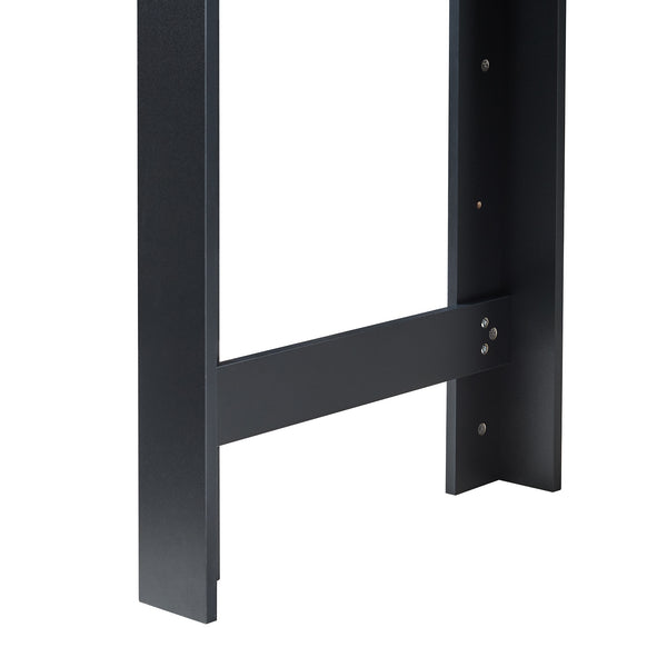 Bartisch Danderyd 120x60x106 cm mit 3 Ablagefächern [en.casa]
