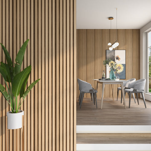 3D-Wandpaneel Borger Set 195x30 cm Eichenoptik hell [NEU.HOLZ]