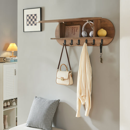 Wandgarderobe Vilkön mit Ablagefach [en.casa]