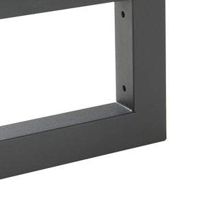 Wandkonsole 2er Set Hawangen Stahl Schwarz [en.casa]