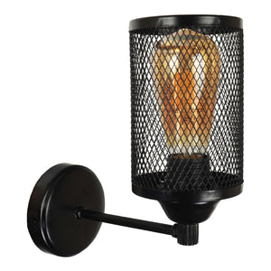 Wandleuchte Kenilworth Schwarz 1 x E27 [lux.pro]
