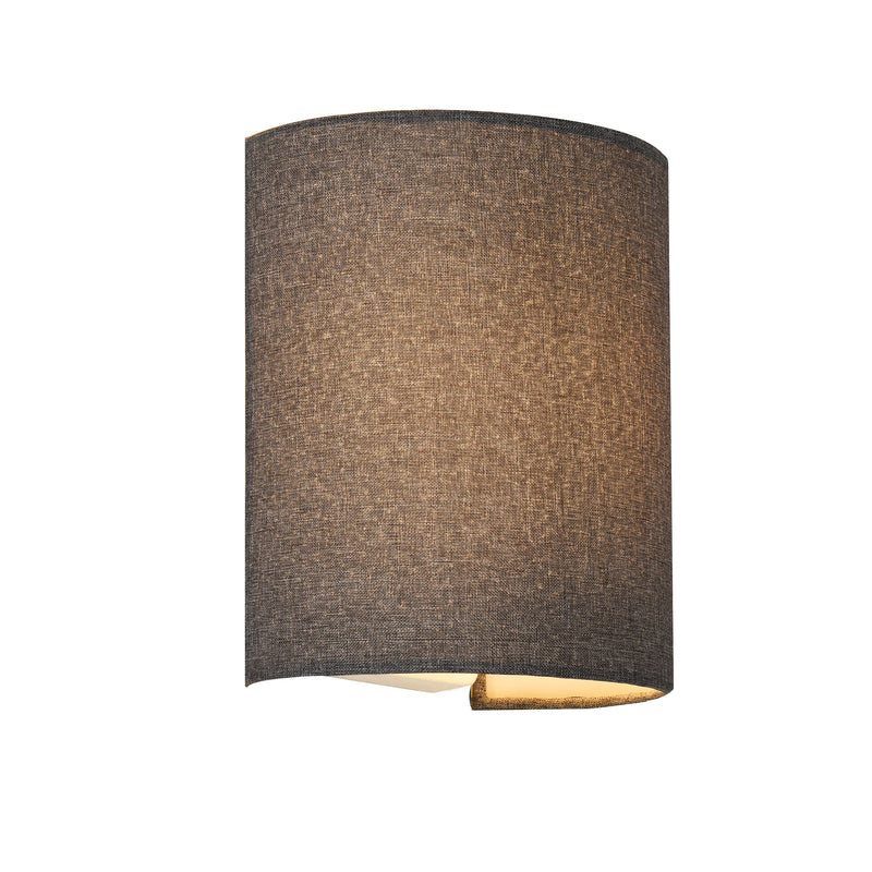 Maßskizze Wandleuchte Brüssel Grau 2er / 3er Set [lux.pro]