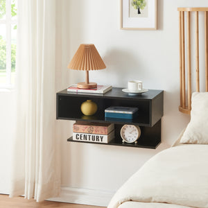 Wandregal Gauldal 57x30x32 cm Schwarz [en.casa] - premiumXL