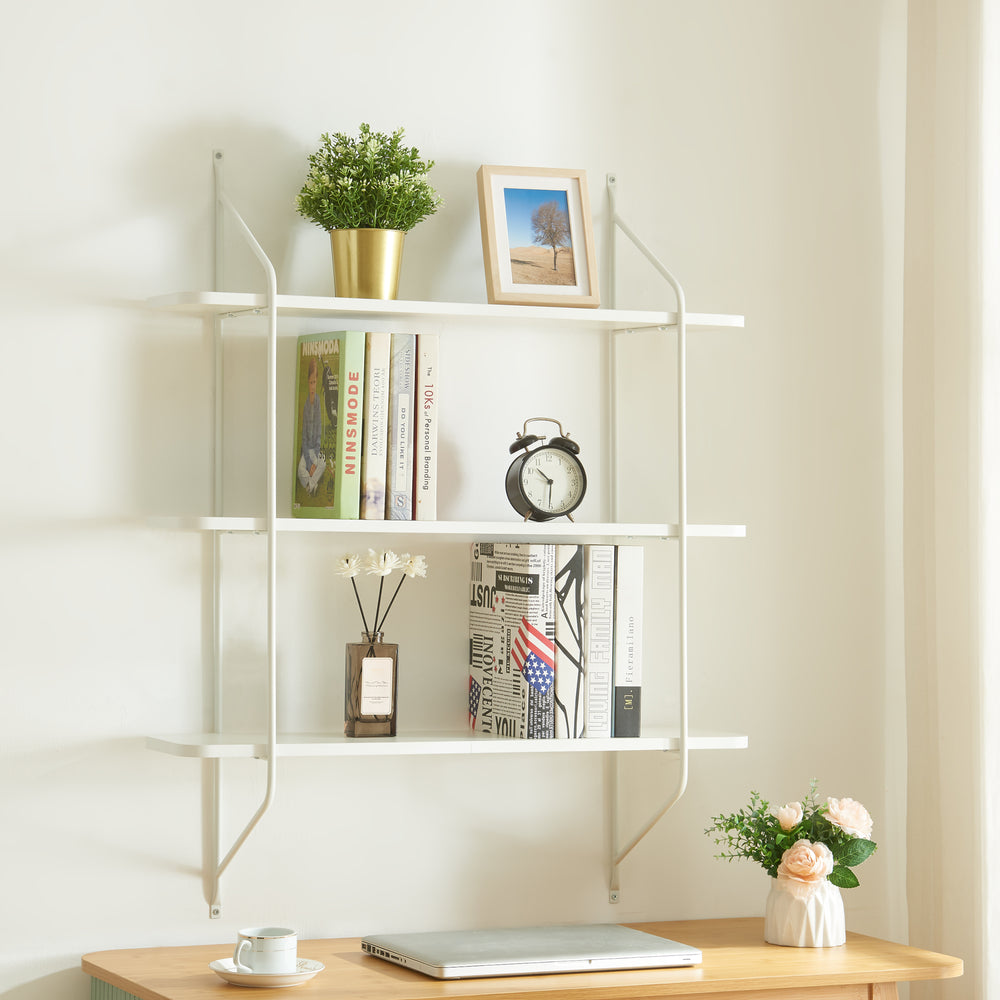 Wandregal Østfold 100x80x21 cm [en.casa]