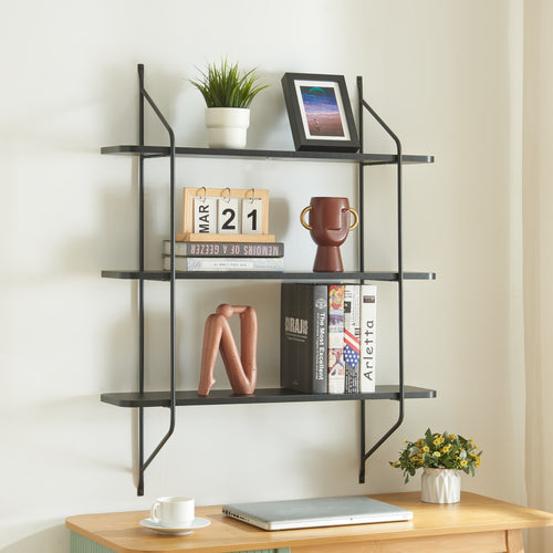 Wandregal Østfold 100x80x21 cm [en.casa]