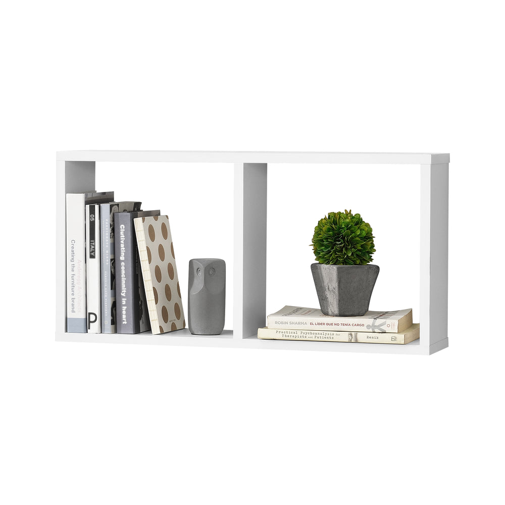 Wandregal Karasjok 60 x 14,5 x 30 cm mit 2 Ablagefächern versch. Farben en.casa