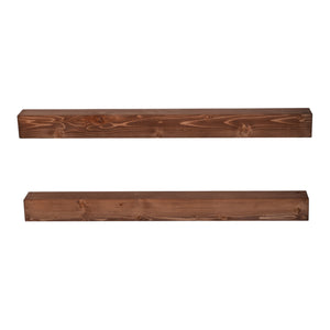 Wandregal Munkebo Kiefernholz, gebeizt in versch. Größen [en.casa]