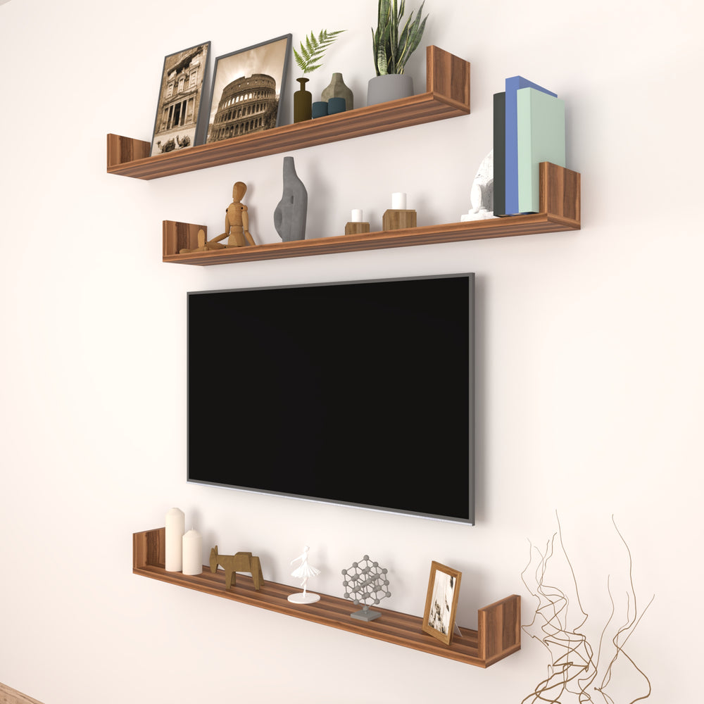 Wandregal Höganäs 3 - tlg. in versch. Größen und Farben [en.casa] - premiumXL