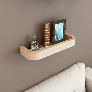 Wandregal Nysted 30x10x4 cm Buche [en.casa]