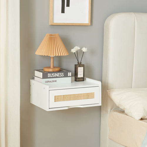 Wandregal Ljuredsø mit Schublade 40x30x16,5 cm [en.casa]