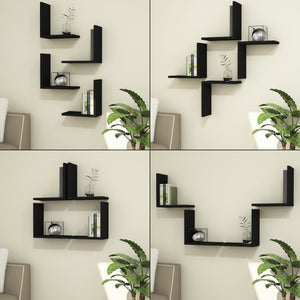 Wandregal Broby im 4er Set 30 x 30 x 16 cm in versch. Farben [en.casa]