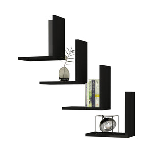 Wandregal Broby im 4er Set 30 x 30 x 16 cm in versch. Farben [en.casa]