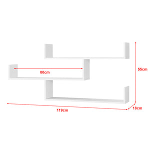 Wandregal Grimstad 119 x 18 x 55 cm versch. Farben en.casa