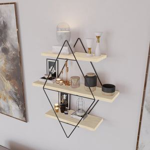 Wandregal Heinävesi 65x60x15 cm [en.casa]