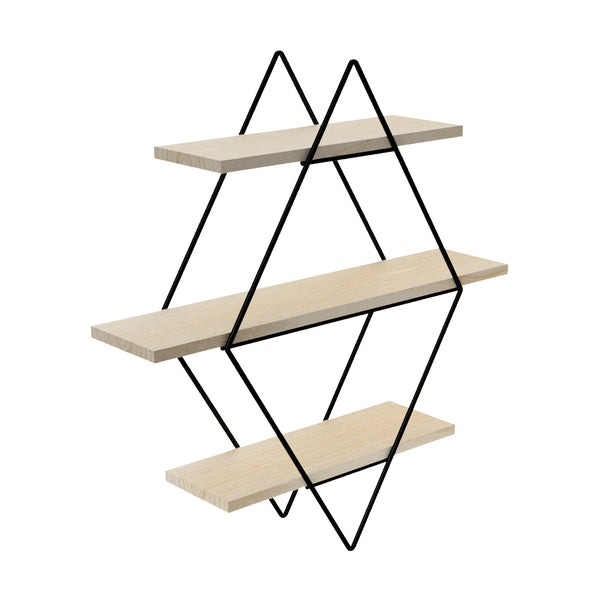 Wandregal Heinävesi 65x60x15 cm [en.casa]