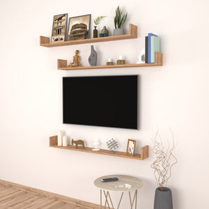 Wandregal Höganäs 3-tlg. in versch. Größen und Farben [en.casa]