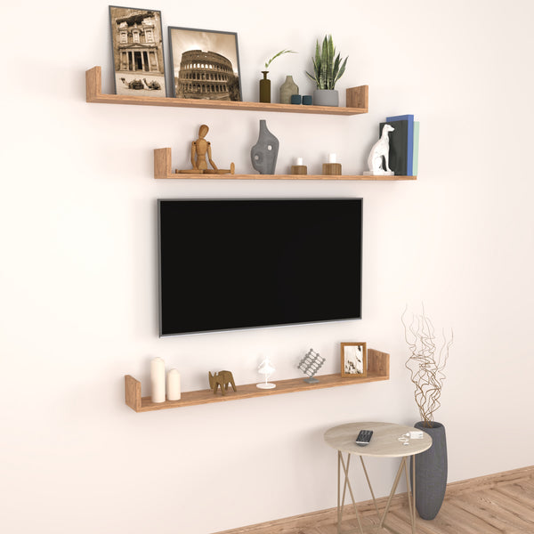 Wandregal Höganäs 3-tlg. in versch. Größen und Farben [en.casa]