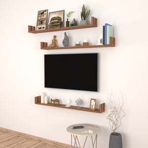 Wandregal Höganäs 3-tlg. in versch. Größen und Farben [en.casa]