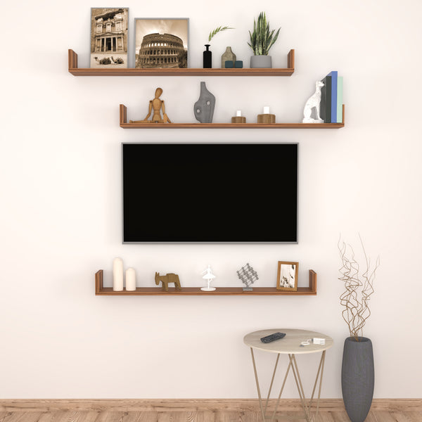 Wandregal Höganäs 3-tlg. in versch. Größen und Farben [en.casa]