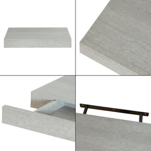 Wandregal Hyvinkää mit Schublade [en.casa]