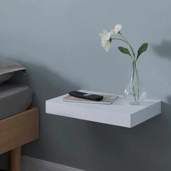 Wandregal Hyvinkää mit Schublade [en.casa]