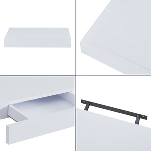 Wandregal Hyvinkää mit Schublade [en.casa]