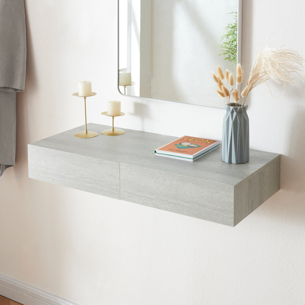 Wandregal Karstula mit Schublade [en.casa] - premiumXL