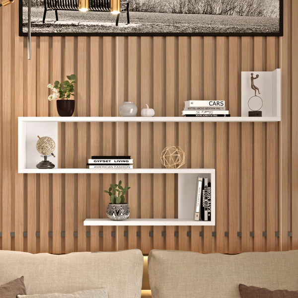 Wandregal Kitee 120 x 14,5 x 71,5 cm in versch. Farben [en.casa]