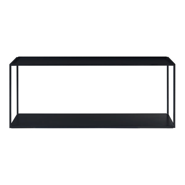 Wandregal Notodden Schwarz Stahl [en.casa]