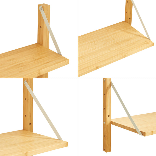 Wandregal Tingvoll Bambus [en.casa]